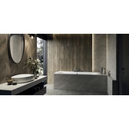 Paradyż Afternoon Brown płytka ścienna 29,8x59,8 cm STR motyw A brązowy mat