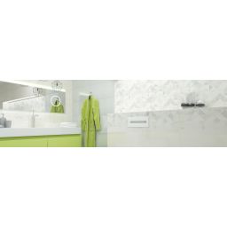 Paradyż Tonnes płytka ścienna 30x60 cm kratka biały poler