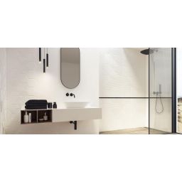 Paradyż Woodskin płytka ścienna 19,8x17,1 cm motyw C STR biały mat