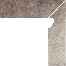 Paradyż Viano cokół podłogowy 8,1x30 cm STR prawy dwuelementowy grys szary mat