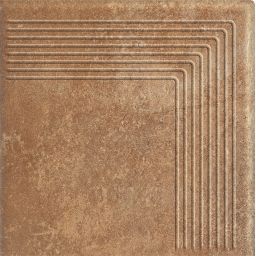 Paradyż Scandiano stopnica 30x30 cm narożna STR czerwony mat