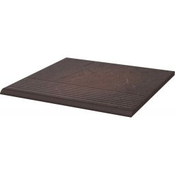 Paradyż Semir stopnica 30x30 cm prosta czerwony mat