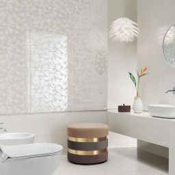 Tubądzin Modern Pearl white płytka ścienna 29,8x59,8 cm 