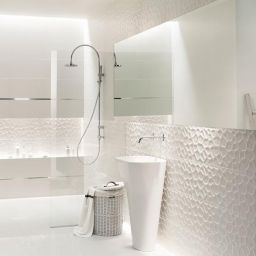 Tubądzin All in white / white płytka ścienna 29,8x59,8 cm