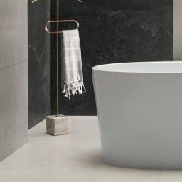 Tubądzin Grand Cave płytka podłogowa 59,8x59,8 cm biała