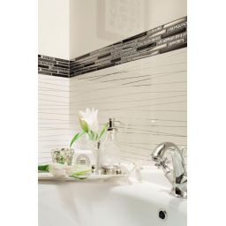 Tubądzin Abisso white 7x7 listwa ścienna 74,8x7,2 cm