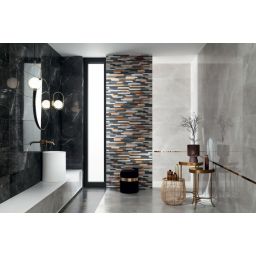 Tubądzin Brainstorm black płytka ścienna 89,8x32,8 cm 