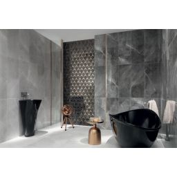 Tubądzin Brainstorm black płytka ścienna 89,8x32,8 cm 