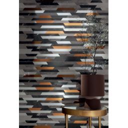 Tubądzin Brainstorm black płytka ścienna 89,8x32,8 cm 