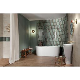 Tubądzin Curio płytka ścienna 23,7x7,8 cm zielona