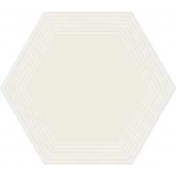 Tubądzin Cielo e Terra dekor ścienny 22,1x19,2 cm biała