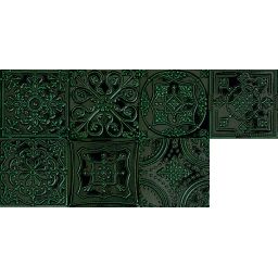 Tubądzin Tinta dekor ścienny 14,8x14,8 cm zielona