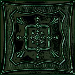 Tubądzin Tinta dekor ścienny 14,8x14,8 cm zielona