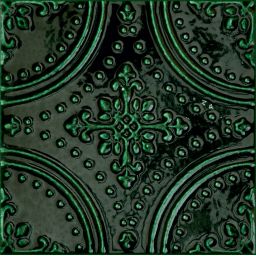 Tubądzin Tinta dekor ścienny 14,8x14,8 cm zielona