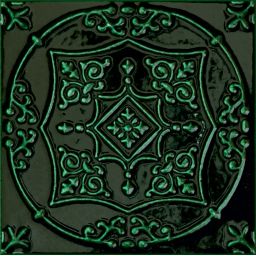 Tubądzin Tinta dekor ścienny 14,8x14,8 cm zielona