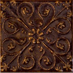 Tubądzin Tinta brown dekor ścienny 14,8x14,8 cm