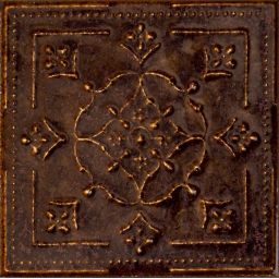 Tubądzin Tinta brown dekor ścienny 14,8x14,8 cm