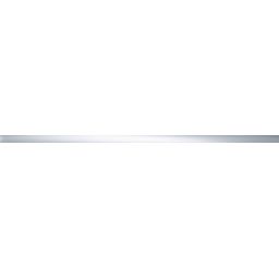 Tubądzin 18 listwa ścienna 74,8x2,3 cm chrom/aluminium połysk