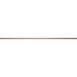 Tubądzin Steel listwa ścienna 119,8x2,3 cm brązowa