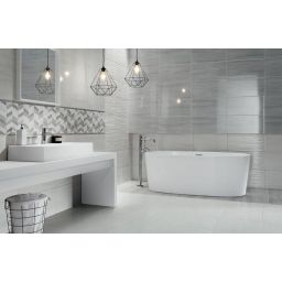 Tubądzin Malena grey płytka ścienna 30,8x60,8 cm 