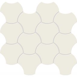 Tubądzin Cielo e Terra mozaika 34,3x29,8 cm biała