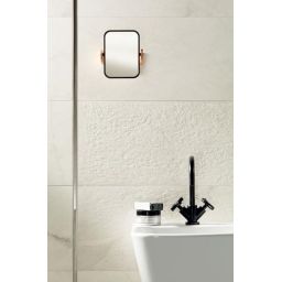 Tubądzin Organic Matt white płytka ścienna 16,3x44,8 cm