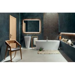 Tubądzin Torano płytka ścienno-podłogowa 59,8x59,8 cm biała