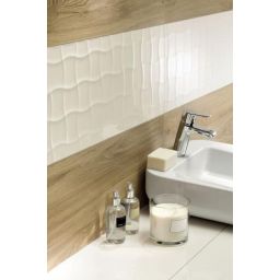 Tubądzin Essent white płytka ścienna 29,8x74,8 cm 