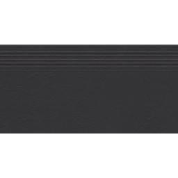 Tubądzin Industrio Anthrazite Mat stopnica podłogowa 29,6x59,8 cm