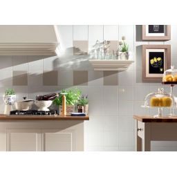 Tubądzin Pastel płytka ścienna 20x20 cm biała