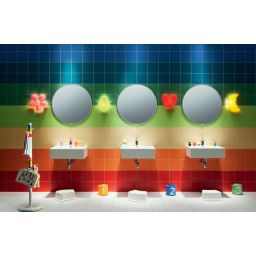 Tubądzin Pastel Niebieski Mat płytka ścienna 20x20 cm