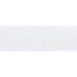 Euroceramic Bag Textil Blanco płytka ścienna 60x20 cm STR biały połysk
