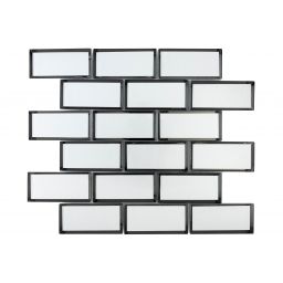 Iryda Metro Silver mozaika ścienna 29,8x29,8 cm