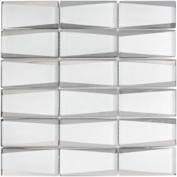 Iryda Metro White mozaika ścienna 29,8x29,8 cm