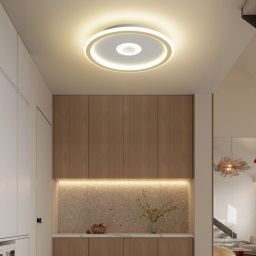 Abigali Modern plafon 1x24W LED złoty/biały MD1805-RH-G