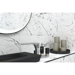 Stile Ceramic Niria płytka ścienna 35x90 cm STR biała/szara