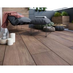 Paradyż Willow płytka tarasowa 119,5x29,5 cm brązowa