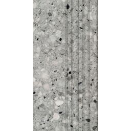 Tubądzin Macchia stopnica 59,8x29,8 cm szara