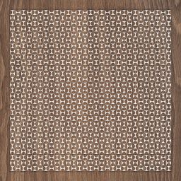 Tubądzin Cadence Pattern płytka podłogowa 59,8x59,8 cm brązowa