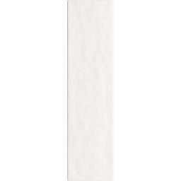 Tubądzin Masovia płytka ścienna 29,8x7,8 cm biała