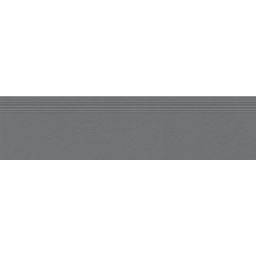 Tubądzin Indrustio Graphite stopnica 119,8x29,6 cm szara