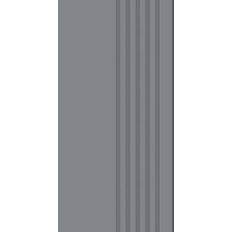 Tubądzin Cielo e Terra stopnica 59,8x29,6 cm szara