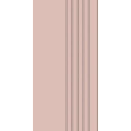 Tubądzin Cielo e Terra stopnica 59,8x29,6 cm różowa