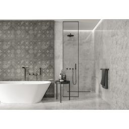 Cerrad Softcement white płytka ścienno-podłogowa 119,7x119,7 cm biało - szara