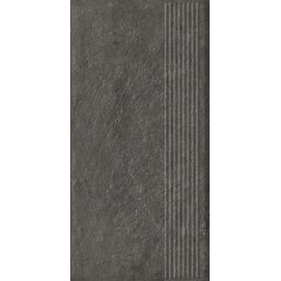 Paradyż Carrizo Basalt stopnica 60x30 cm szara
