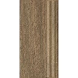 Paradyż Carrizo Wood stopnica 60x30 cm brązowy