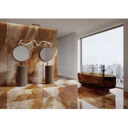 Paradyż Abstract płytka ścienno-podłogowa 119,8x119,8 cm Rust