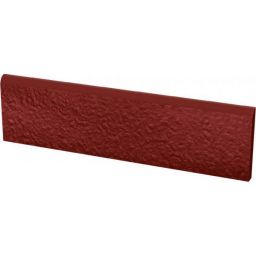 Paradyż Natural Rosa cokół podłogowy 30x8,1 cm czerwona