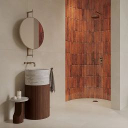 Paradyż Monpelli płytka ścienna 29,8x6,5 cm brązowa