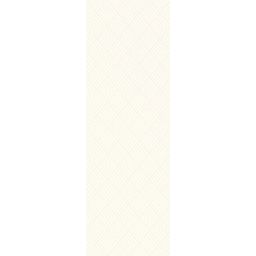 Paradyż Puris White płytka ścienna rekt. dekor a 119,8x39,8 cm biała
